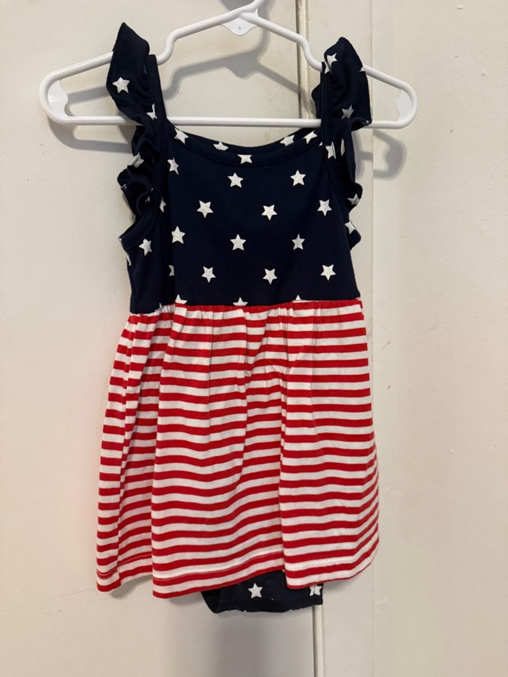 Carter's Navy, Red & White Star and Stripe Dress